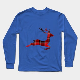 Christmas Running Deer Long Sleeve T-Shirt